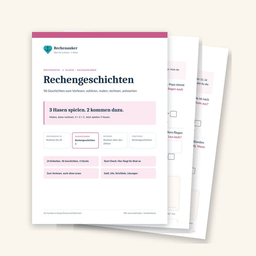 Rechengeschichten 1. Klasse: Sachaufgaben zum Vorlesen