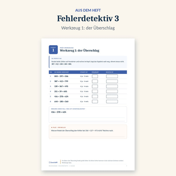 Seite aus Fehlerdetektiv 3: der Überschlag