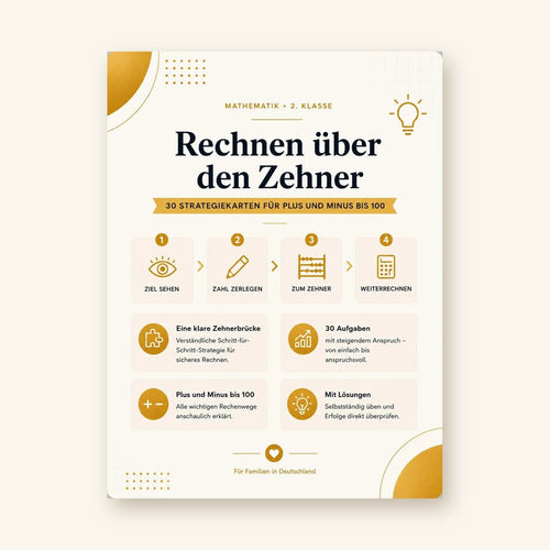 Rechnen über den Zehner · 2. Klasse
