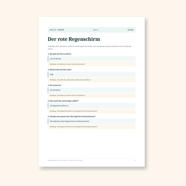 Lese-Detektiv 2. Klasse