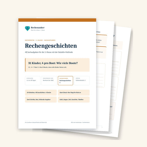 Rechengeschichten 3. Klasse: Sachaufgaben