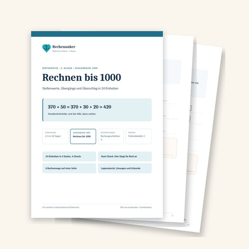Rechnen bis 1000: Mathe 3. Klasse
