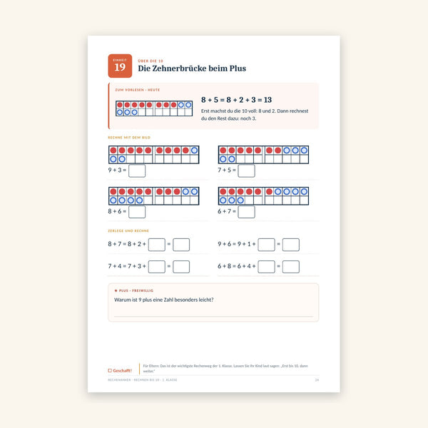 Rechnen bis 20: Mathe 1. Klasse